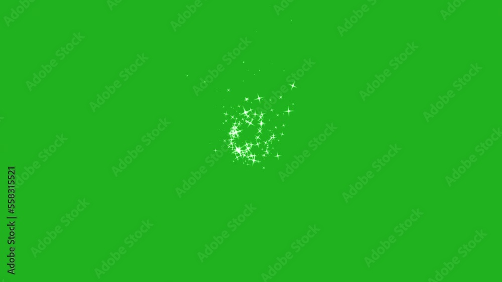 green screen sparkles