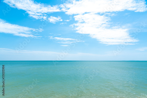 Fototapeta Naklejka Na Ścianę i Meble -  The blue sea on a clear day