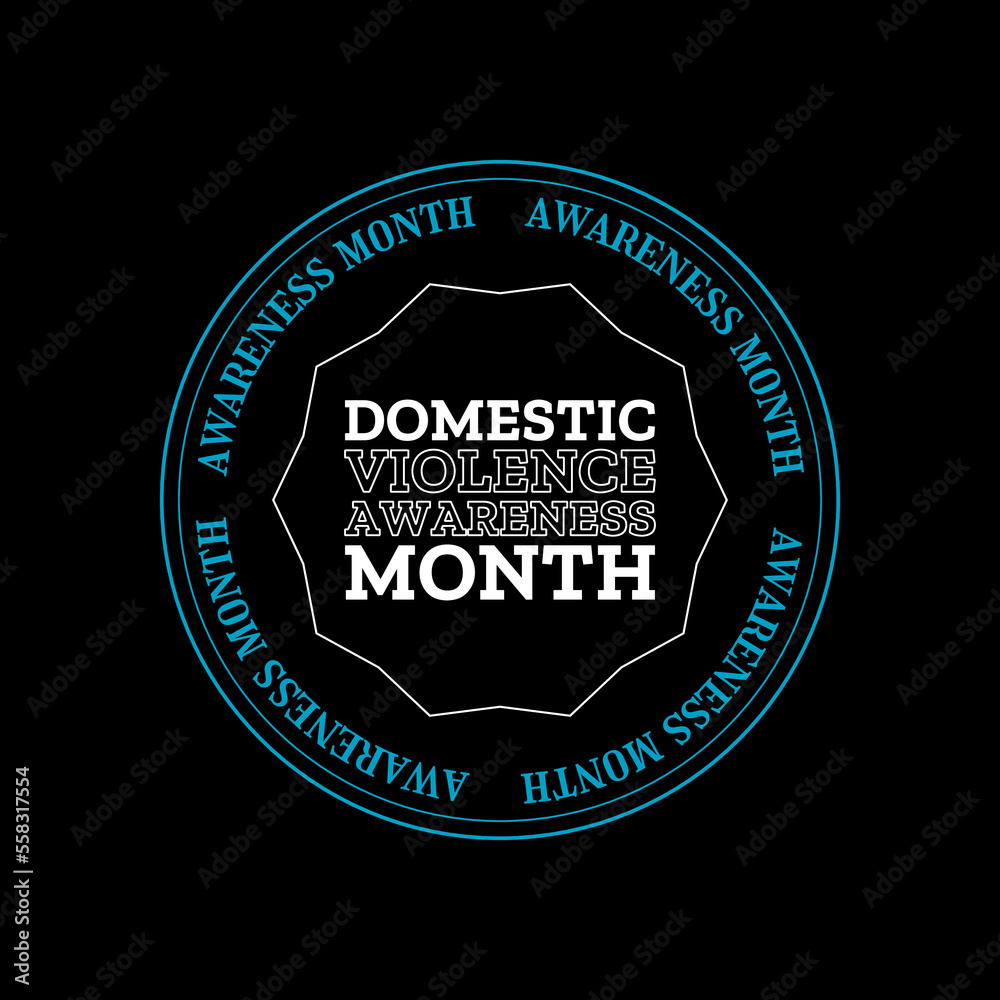 Vector illustration on the theme of Domestic Violence awareness month observed each year during October.