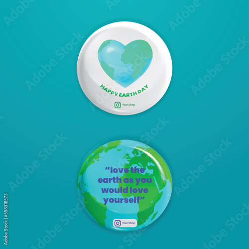 Badge Earth Day Words 23