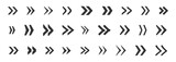 Arrows icons collection. Black arrows symbol. Set of app arrows