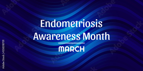 Vector illustration on the theme of 
Endometriosis Awareness Month