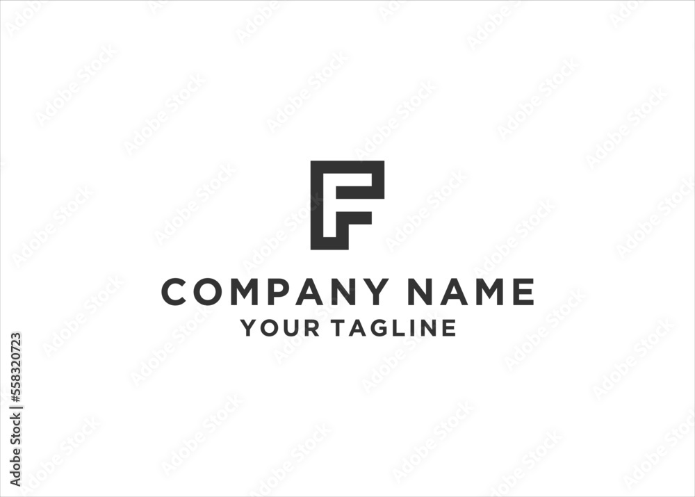 Alphabet letters Initials Monogram logo FP PF F P Alphabet letters Initials Monogram logo FP PF F P