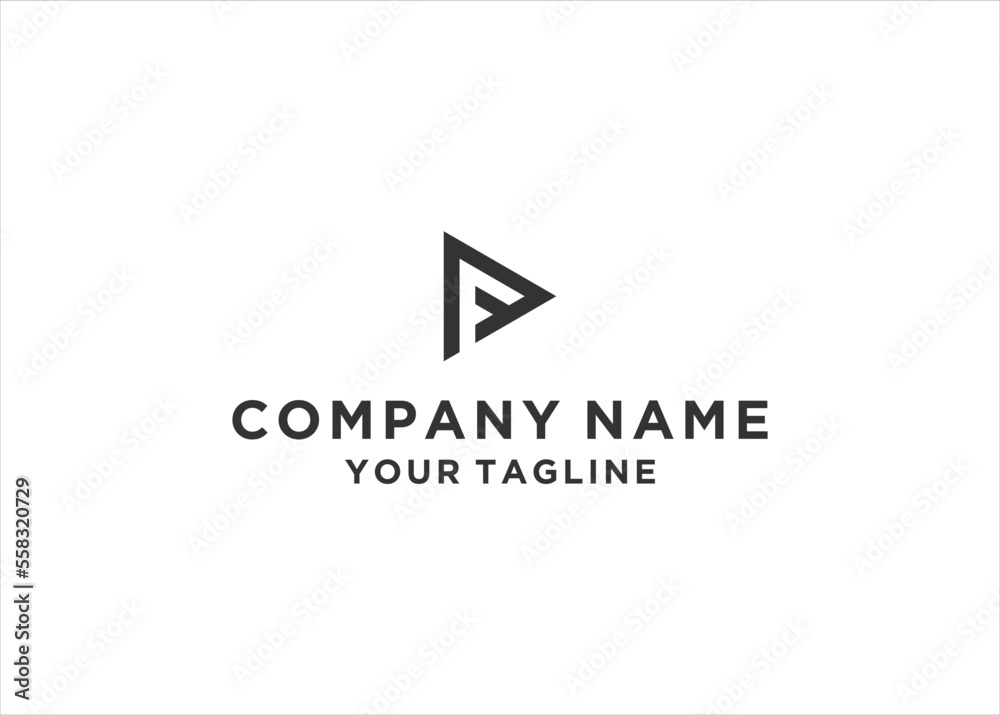 Alphabet letters Initials Monogram logo FP PF F P Alphabet letters Initials Monogram logo FP PF F P