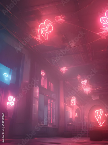 Valentine's Day Created By Generative AI Technology