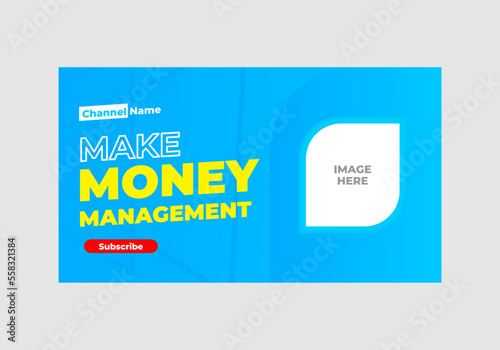 blue thumbnail youtube design.