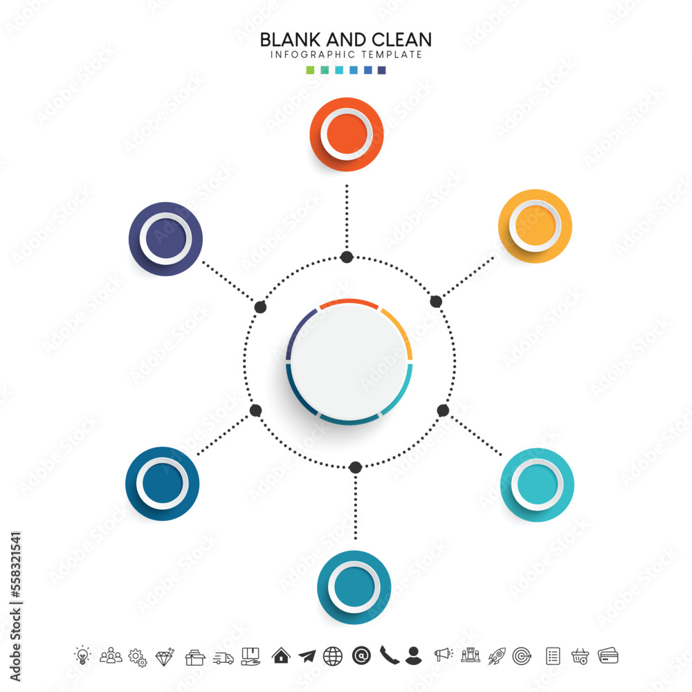 Blank and clean. Steps business data visualization timeline process infographic template design Blank and clean. Steps business data visualization timeline process infographic template design