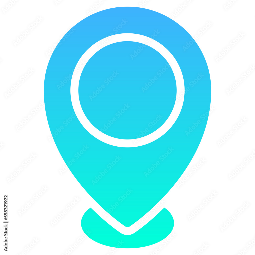 pin flat gradient icon pin flat gradient icon
