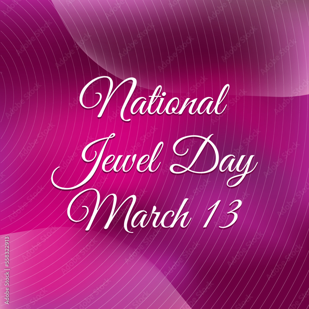 Vector illustration on the theme of 
National Jewel Day