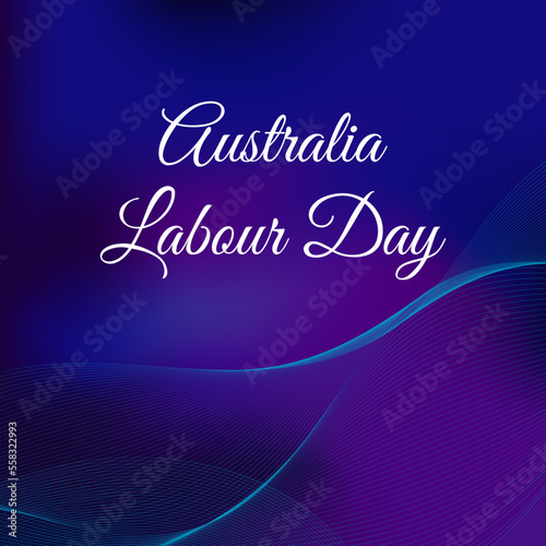 Fototapeta Naklejka Na Ścianę i Meble -  Vector illustration on the theme of 
Labour Day Australia