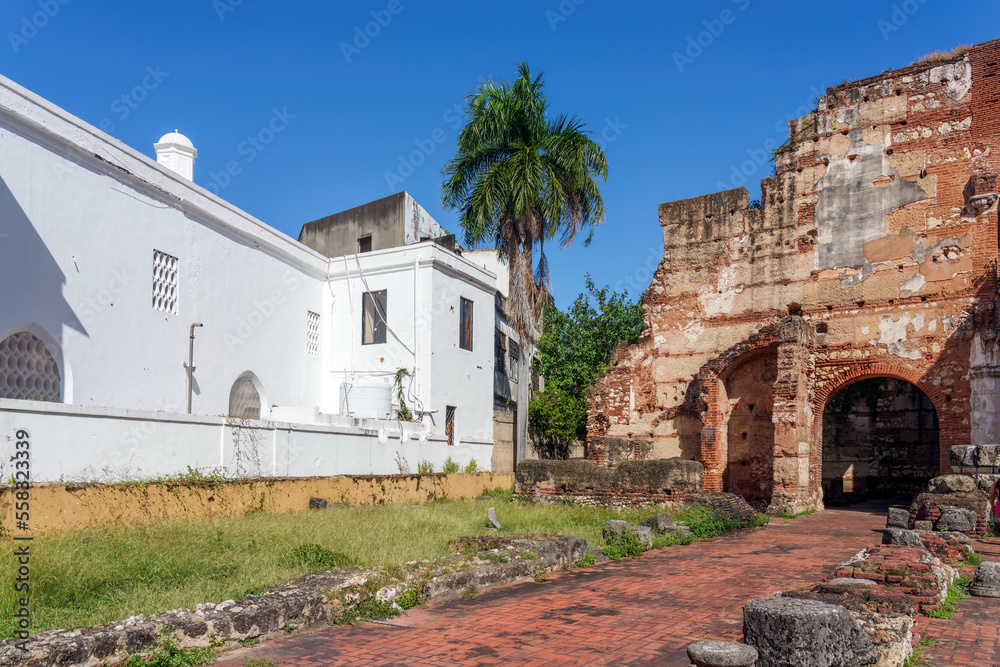 Ruins of first hospital in Santo Domingo