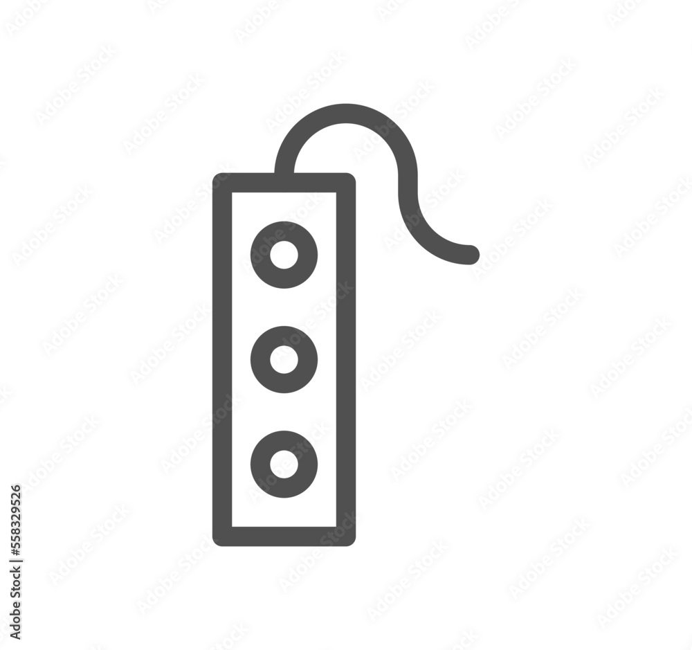 Fototapeta premium Electric and energy related icon outline and linear vector.