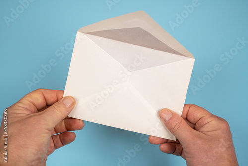 a white envelope