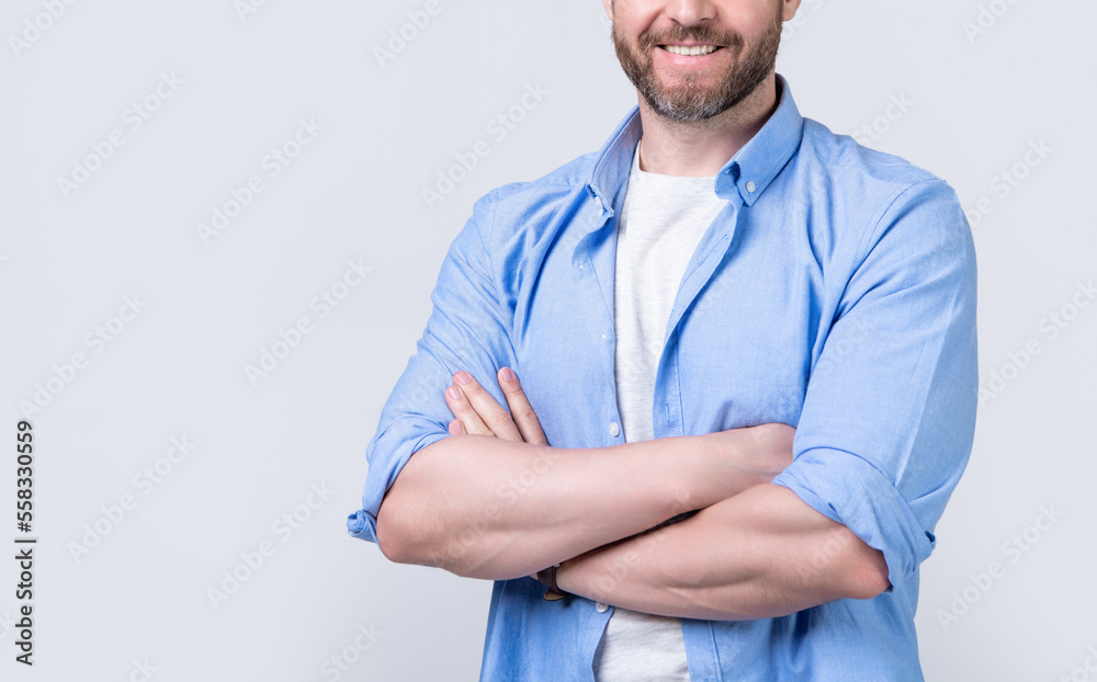 cropped view of caucasian casual man with stubble in studio. photo of caucasian man cropped view of caucasian casual man with stubble in studio. photo of caucasian man