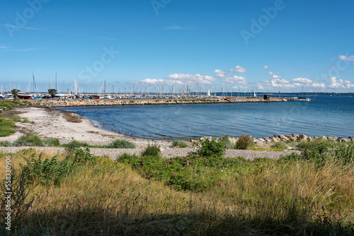 Obraz na płótnie Blick auf den Öresund bei Helsingør in Dänemark w salonie