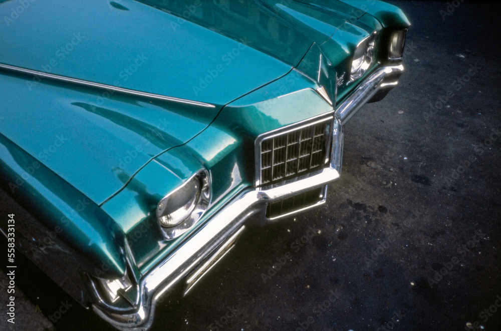 Vintage cars. USA eighties. Oldtimers. Cadillac.