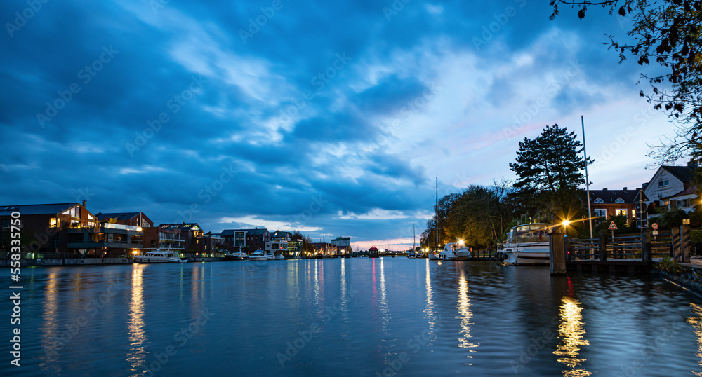 Fototapeta premium Stadt Leer in Friesland