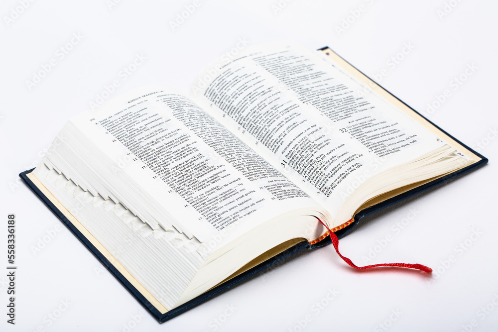 Biblia Święta protestancka z tłumaczenia greckiego. - obrazy, fototapety, plakaty 