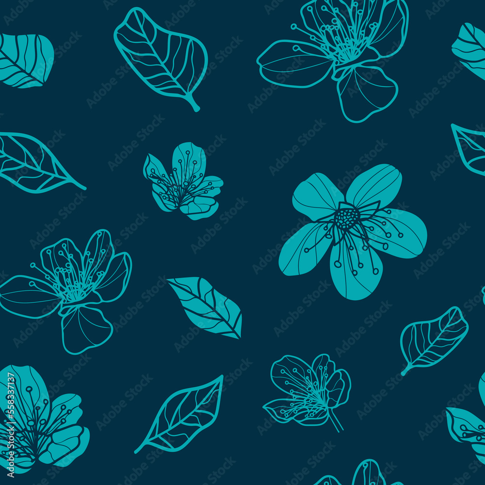 Vector flowers pattern background. Perfect for fabric, scrapbooking, wallpaper projects Vector flowers pattern background. Perfect for fabric, scrapbooking, wallpaper projects