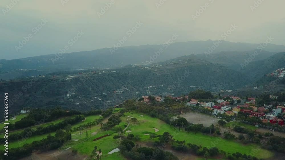 Bandama golf course, Gran Canaria, Canary Islands, Spain, Atlantic, Europe. High quality FullHD footage Bandama golf course, Gran Canaria, Canary Islands, Spain, Atlantic, Europe. High quality FullHD footage
