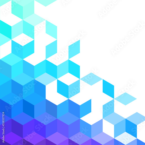 Colorful blocks background with copy space