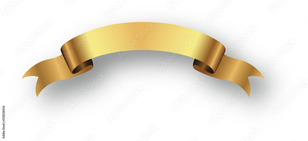 ribbon gold color Christmas ribbon with shadow, xmas wrap element template ribbon gold color Christmas ribbon with shadow, xmas wrap element template