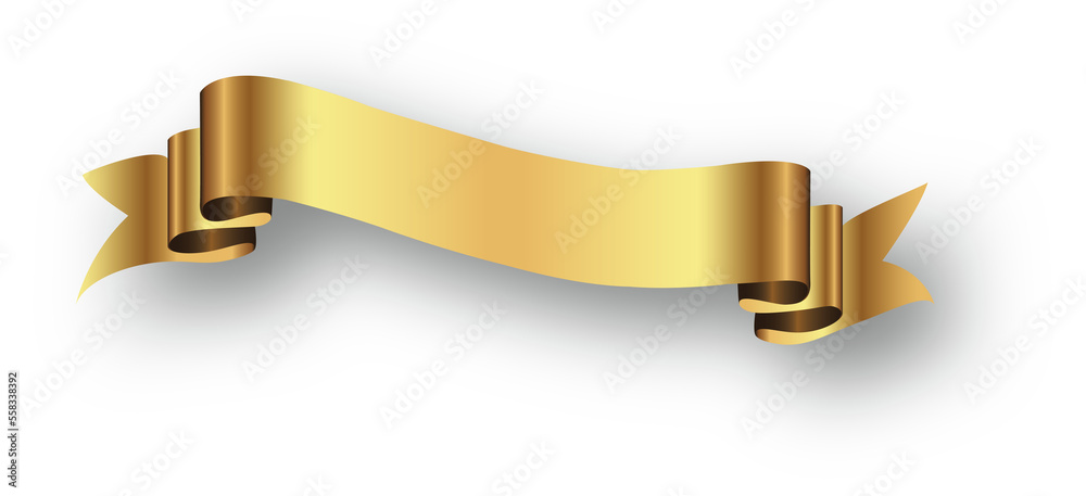 ribbon gold color Christmas Celebration. Christmas ribbon with shadow, xmas wrap element template ribbon gold color Christmas Celebration. Christmas ribbon with shadow, xmas wrap element template