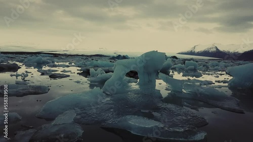 iceland glacier. High quality FullHD footage photo