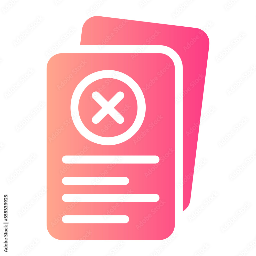 rejected gradient icon rejected gradient icon
