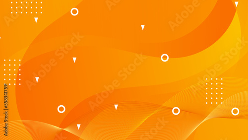 Abstract minimal orange background with geometric creative and minimal gradient concepts, for posters, banners, landing page concept image.