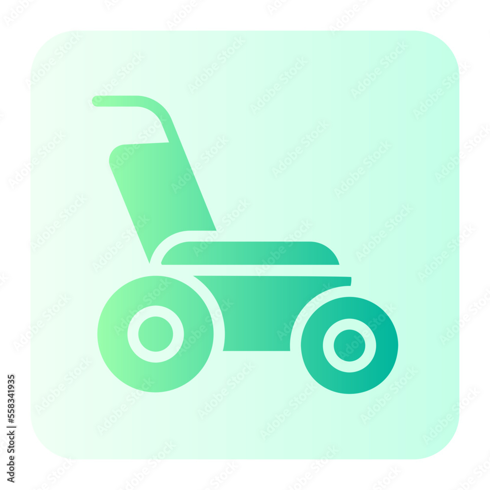 lawn mower gradient icon lawn mower gradient icon