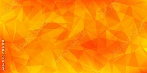 Abstract orange triangle texture background. Vector illustration