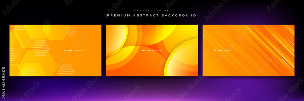 Abstract orange background with modern trendy fresh color for presentation design, flyer, social media cover, web banner, tech banner