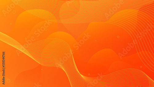 Minimal orange geometric shapes abstract modern background design. Design for poster, template on web, backdrop, banner, brochure, website, flyer, landing page, presentation, certificate, and webinar