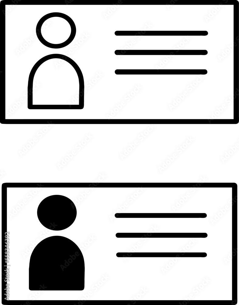 Woman and man plastic ID cards, car driver licences with male and female photo on red background. ID card, identification card, drivers license, identity verification, person data. Vector illustration Woman and man plastic ID cards, car driver licences with male and female photo on red background. ID card, identification card, drivers license, identity verification, person data. Vector illustration