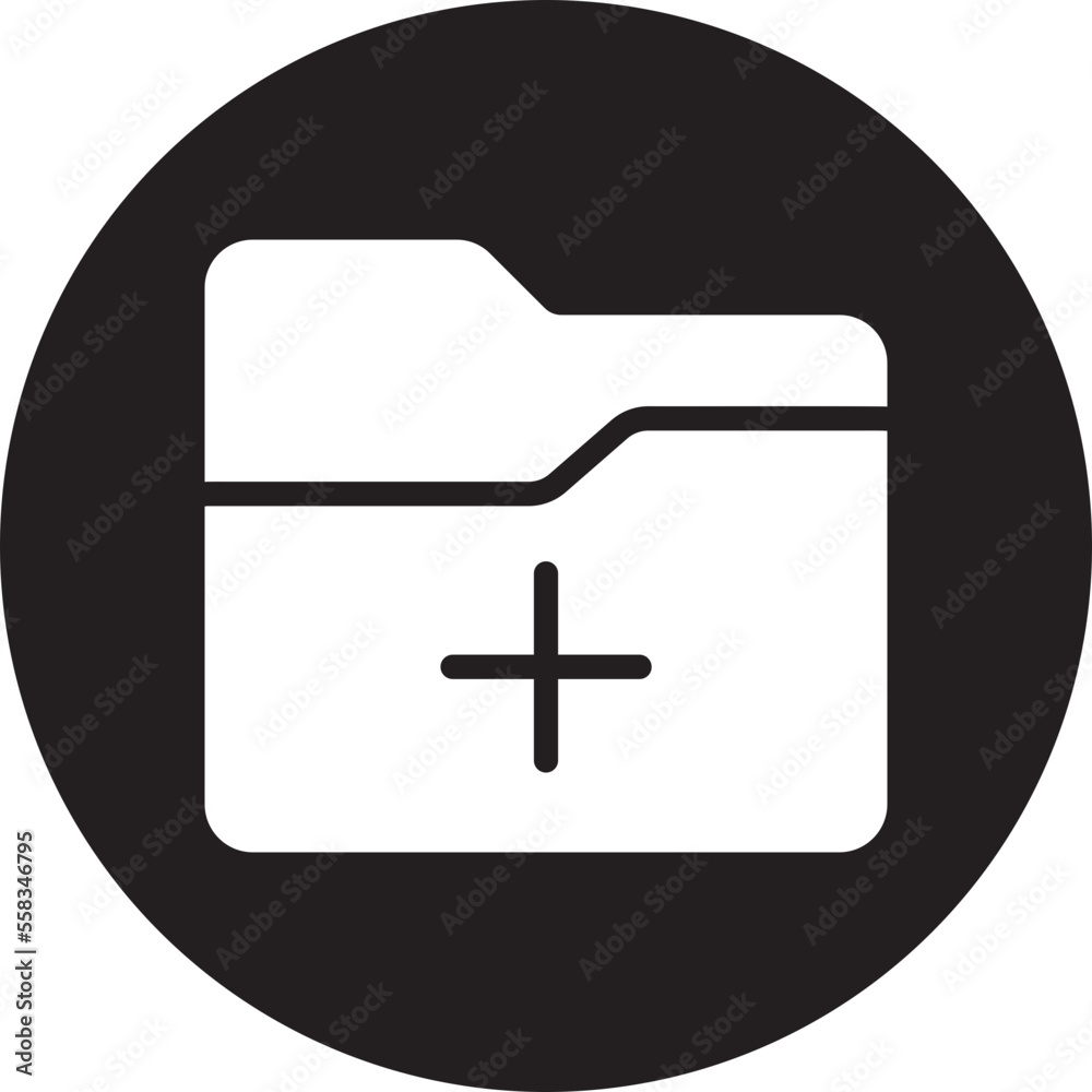 Obraz premium add file glyph icon