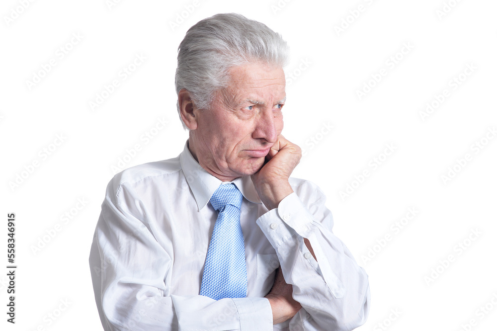 close up portrait of senior businessman in formal wear posing close up portrait of senior businessman in formal wear posing