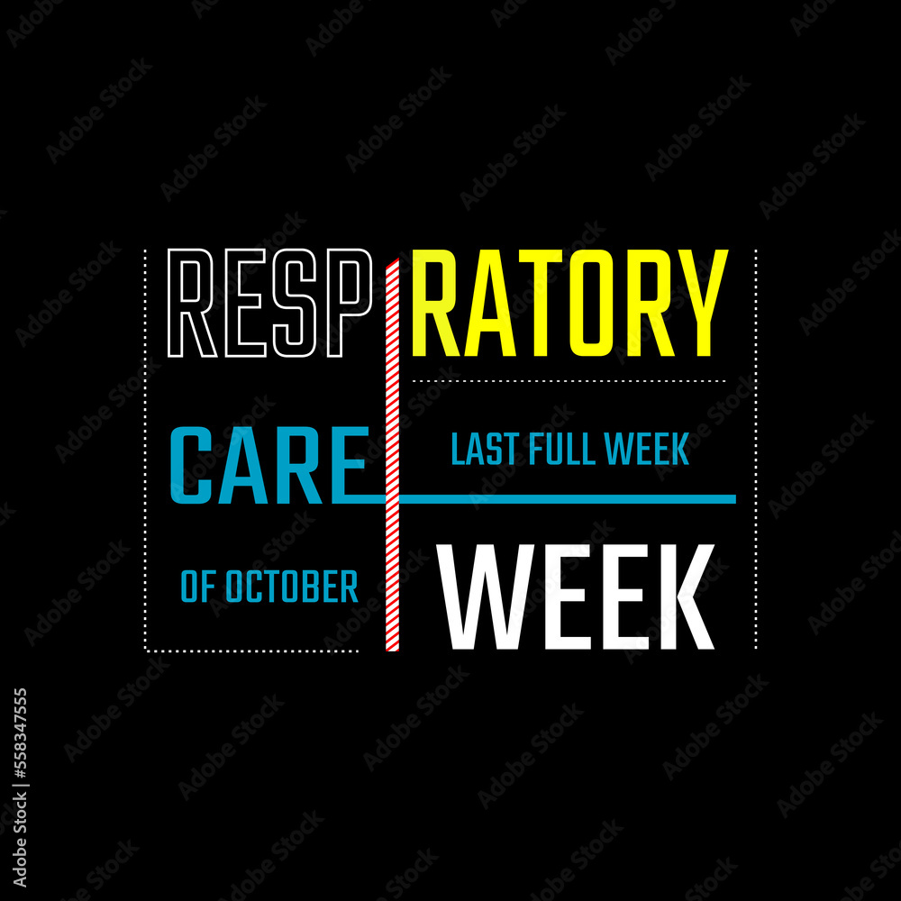 Vector illustration on the theme of Respiratory Care week observed each year in last full week of October across the globe.