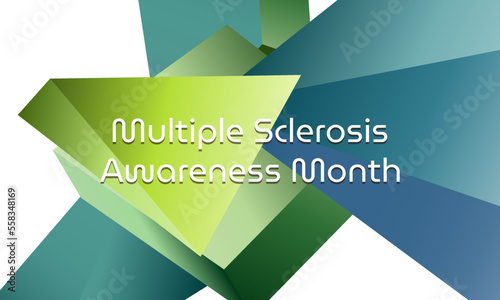 Vector illustration on the theme of 
Multiple Sclerosis Awareness Month