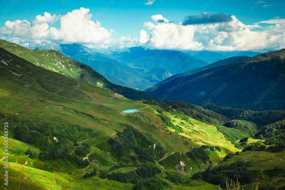 Caucasus mountains. Abkhazia. Nature Landscape