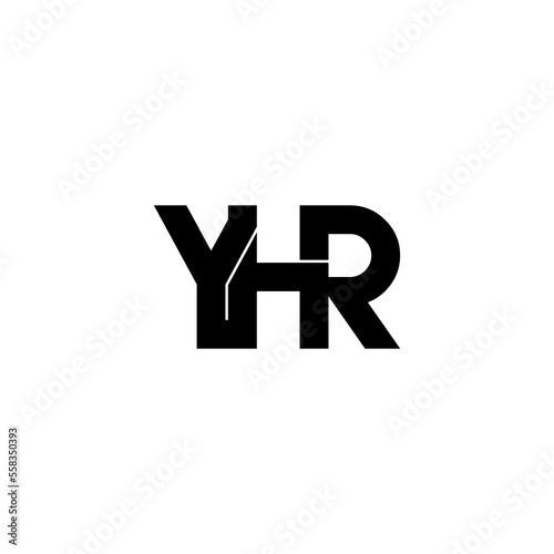 yhr letter initial monogram logo design photo