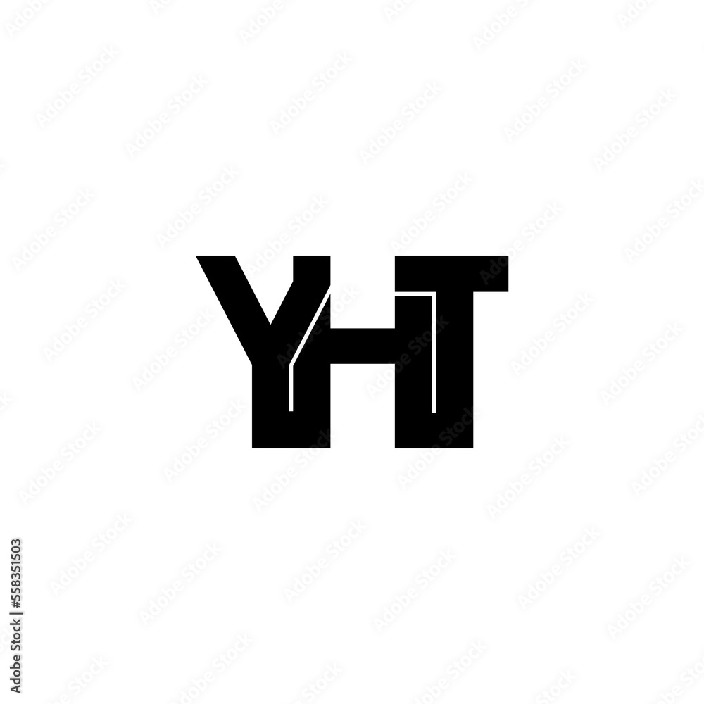 Obraz premium yht letter initial monogram logo design