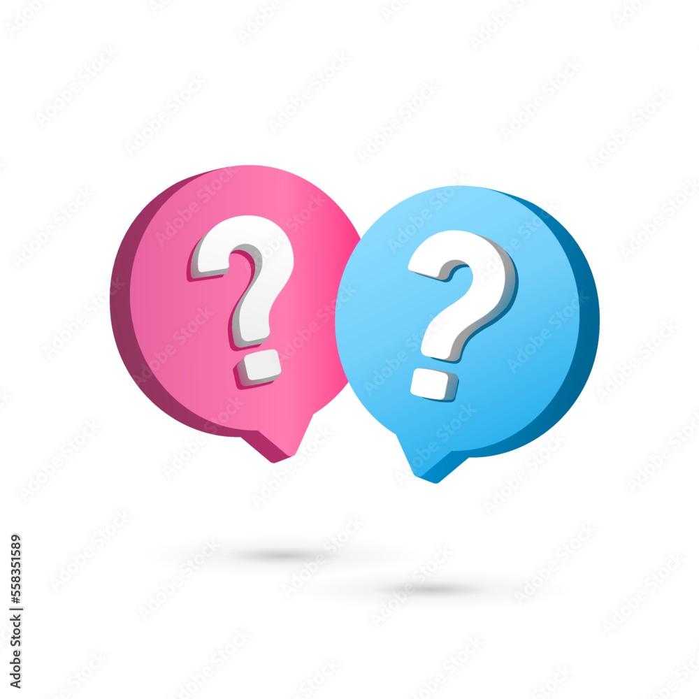 Speech bubble and question mark. FAQ, support, Question and answer helpful. Speech bubble and question mark. FAQ, support, Question and answer helpful.