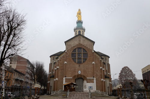 TORTONA, ITALY, DECEMBER 28, 2022 - View of the Sanctuary of Madonna della Guardia in Tortona, Alessandria province, Piedmont, Italy