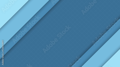 Abstract blue stripes diagonal pattern line grid on blue background.