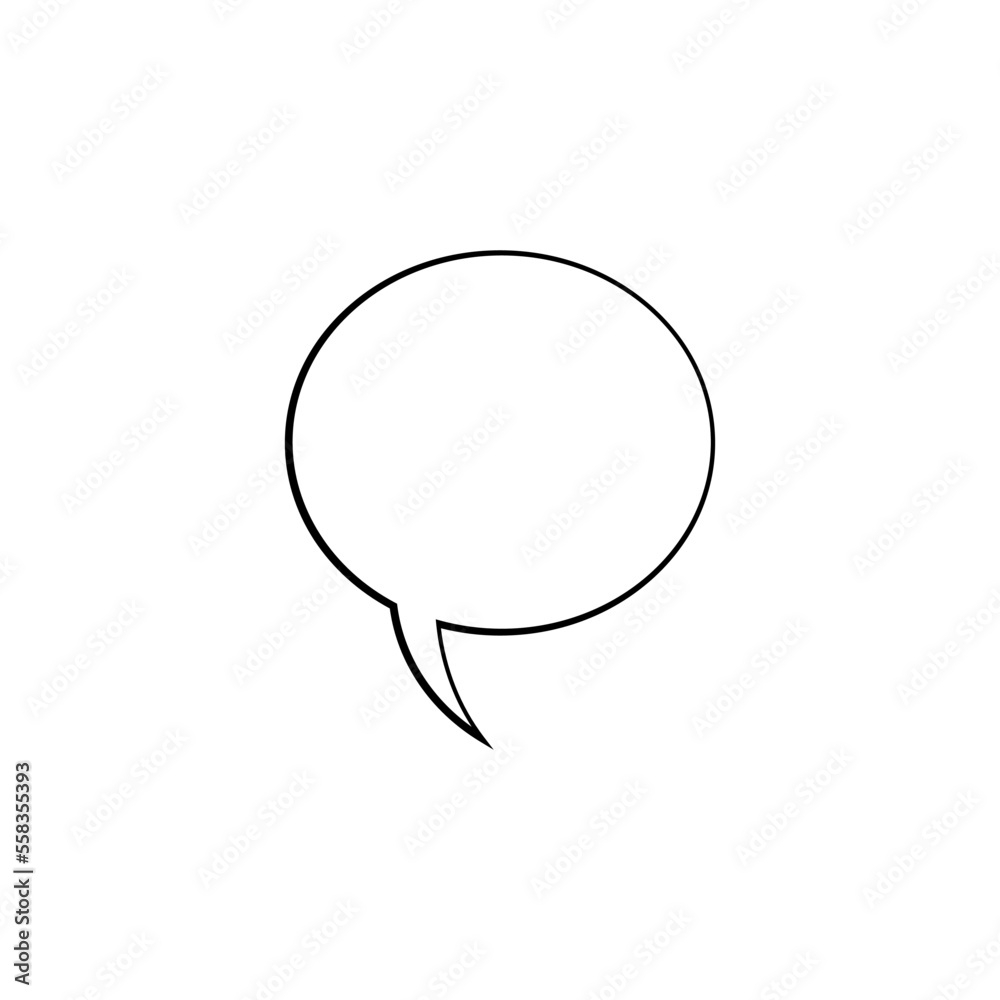 Comic Speech Bubble icon vector Comic Speech Bubble icon vector