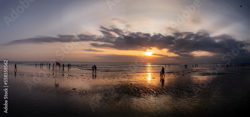 Photography sunset on the sea of Bali Indonesia