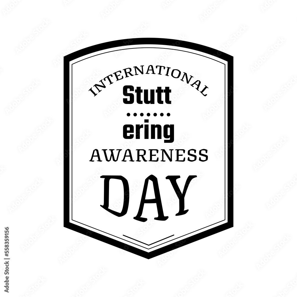 Vector illustration on the theme of International Stuttering awareness day observed each year on October 22 across the globe.