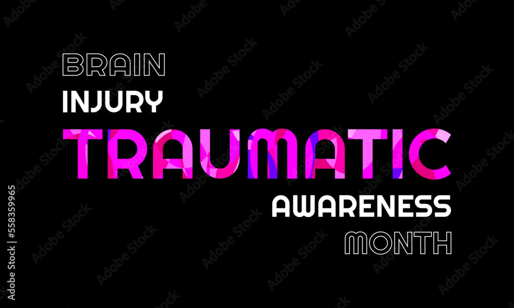 Vector illustration on the theme of Traumatic Brain Injury (TBI) awareness month. it is a disruption in the normal function of the brain that can be caused by a blow, bump or jolt to the head. Vector illustration on the theme of Traumatic Brain Injury (TBI) awareness month. it is a disruption in the normal function of the brain that can be caused by a blow, bump or jolt to the head.