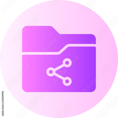 shared folder gradient icon